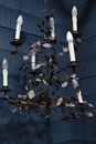 style Decorative metal chandelier, France 20 th century