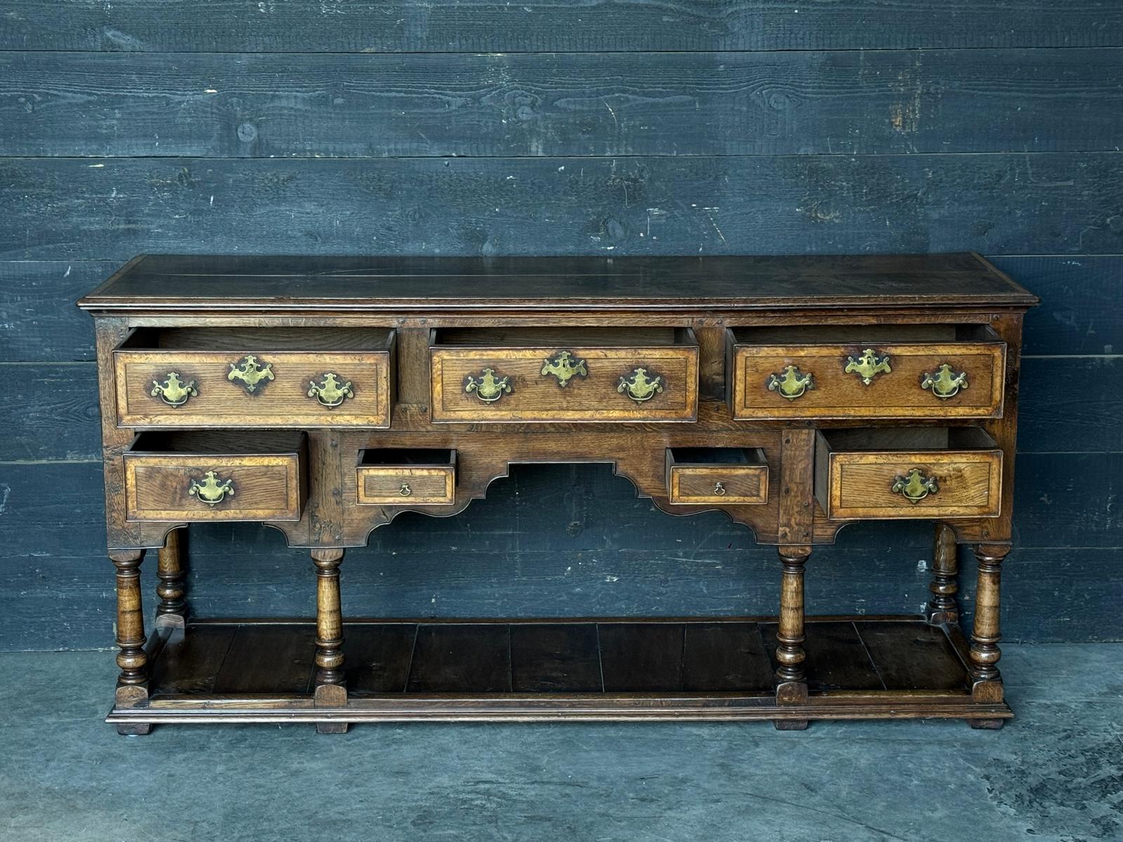 English oak dresser