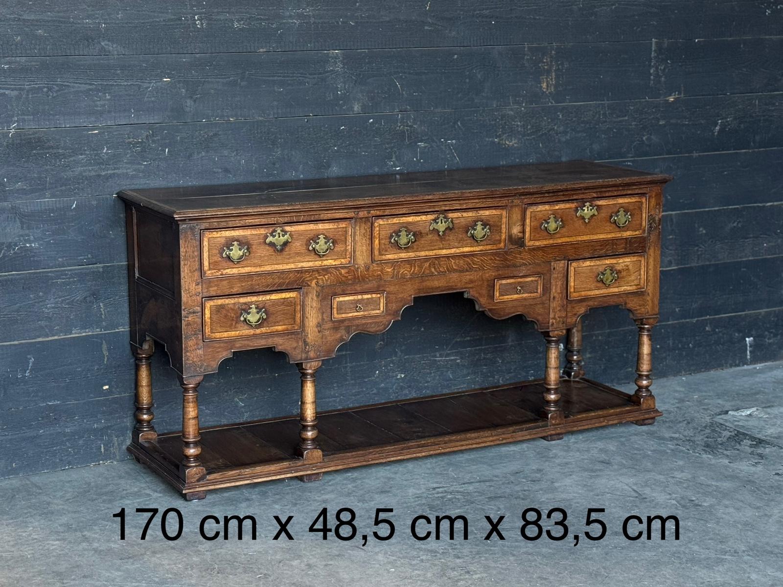 English oak dresser