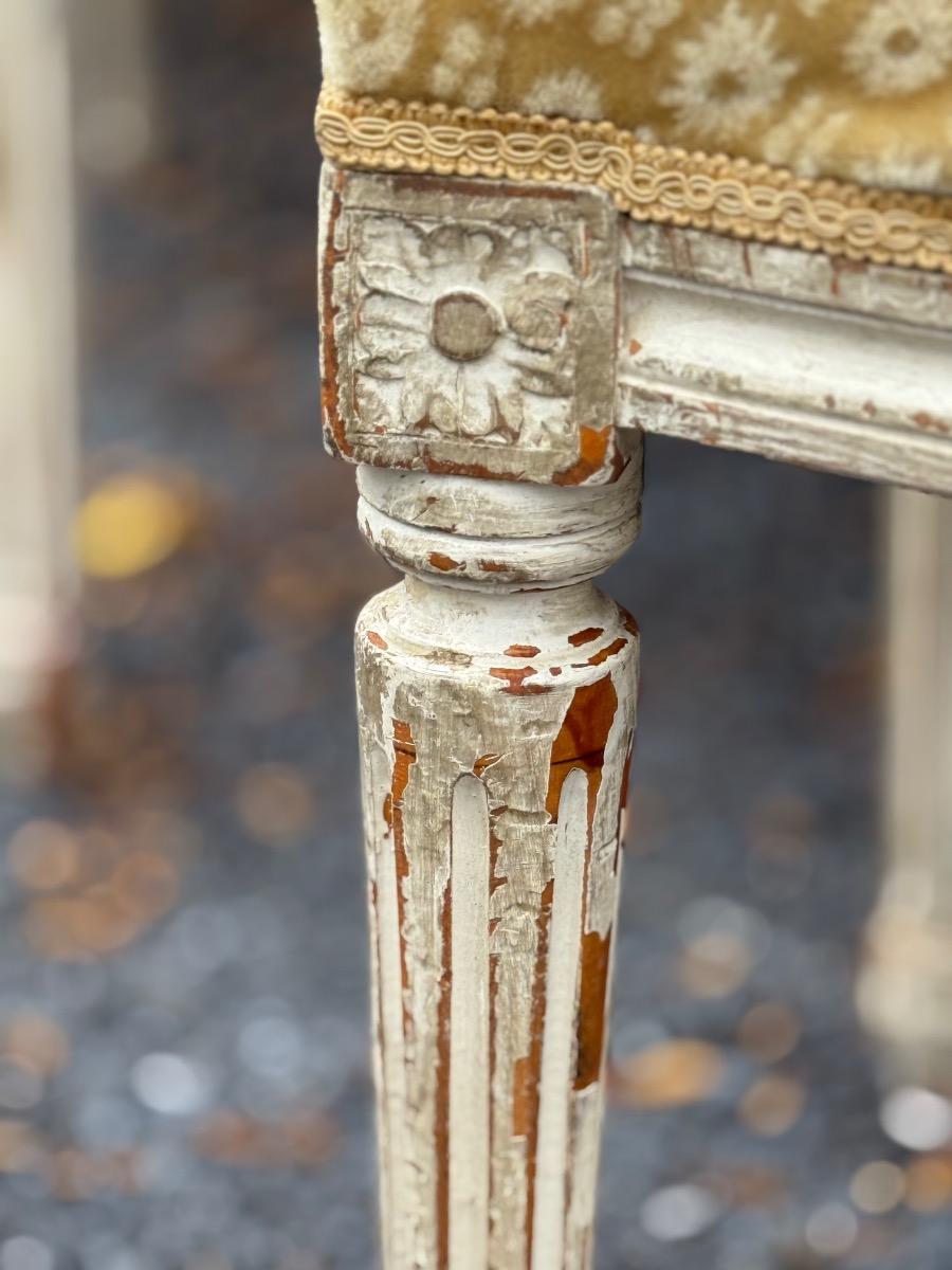 Exceptional set of 10 painted dining chairs 