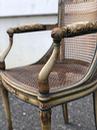Fauteuil Directoire patiné