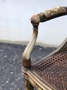 Fauteuil Directoire patiné