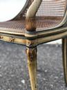 Fauteuil Directoire patiné