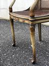 Fauteuil Directoire patiné