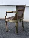 Fauteuil Directoire patiné