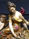 Figure en porcelaine avec anges