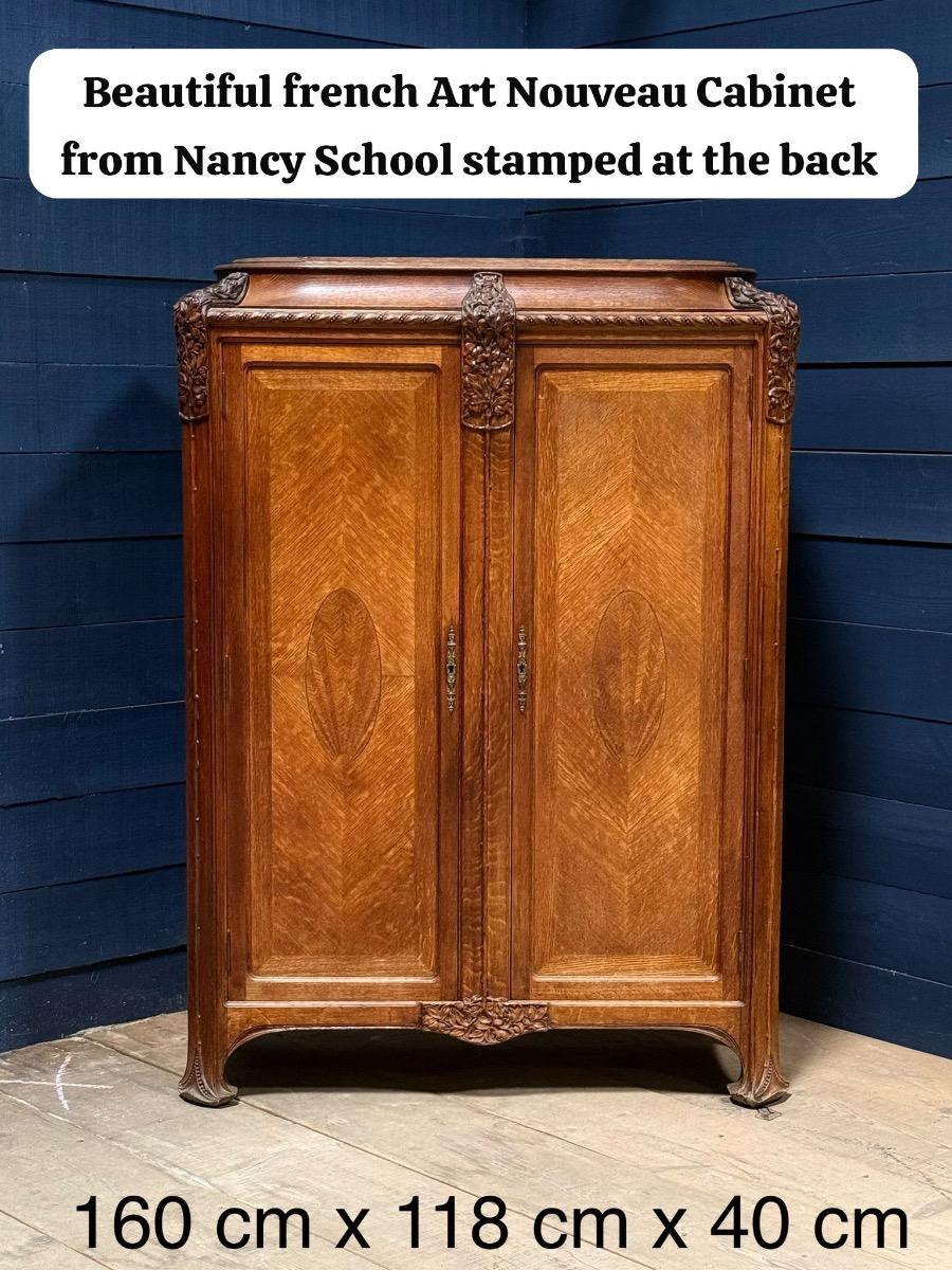 French art nouveau cabinet 