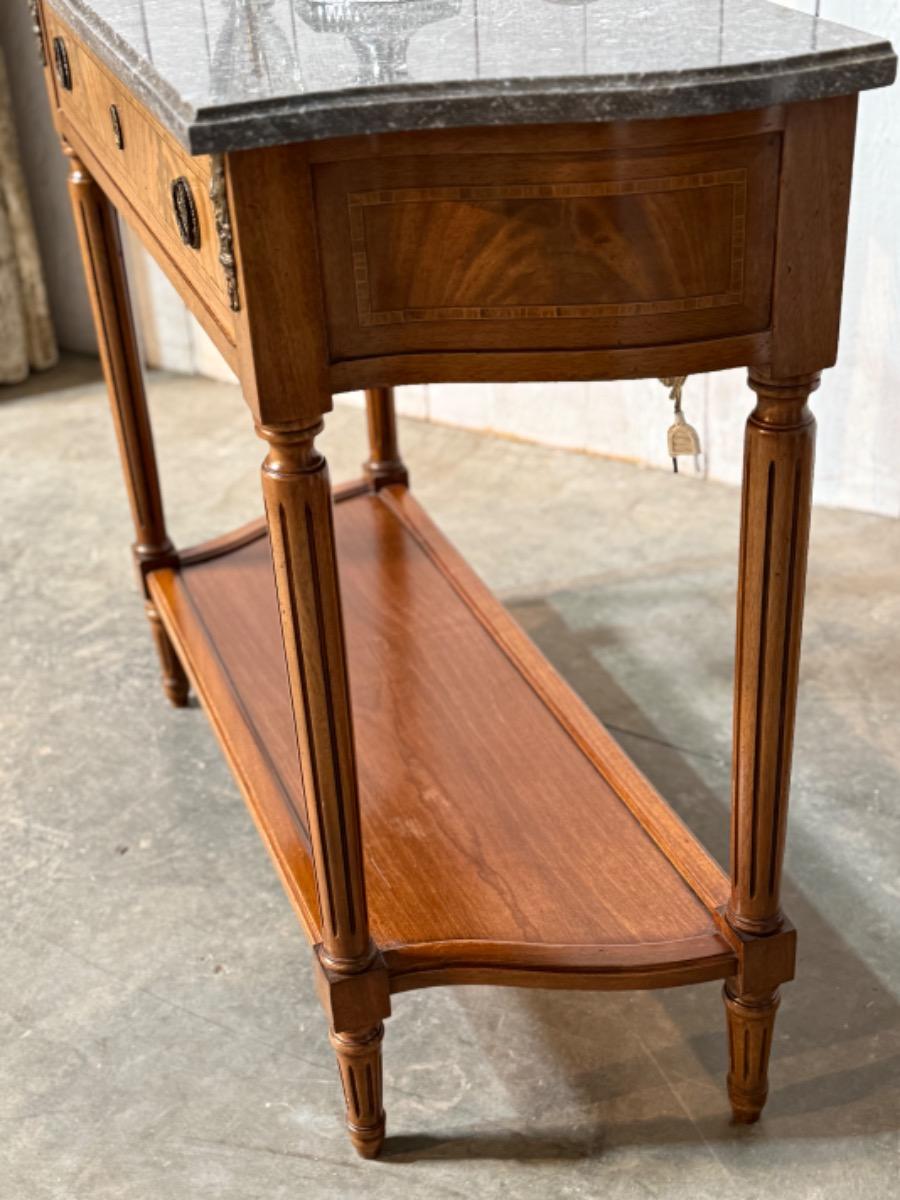 French Louis XVI Style Console Table – late 20th Century