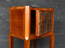 style French nightstand with leather book door