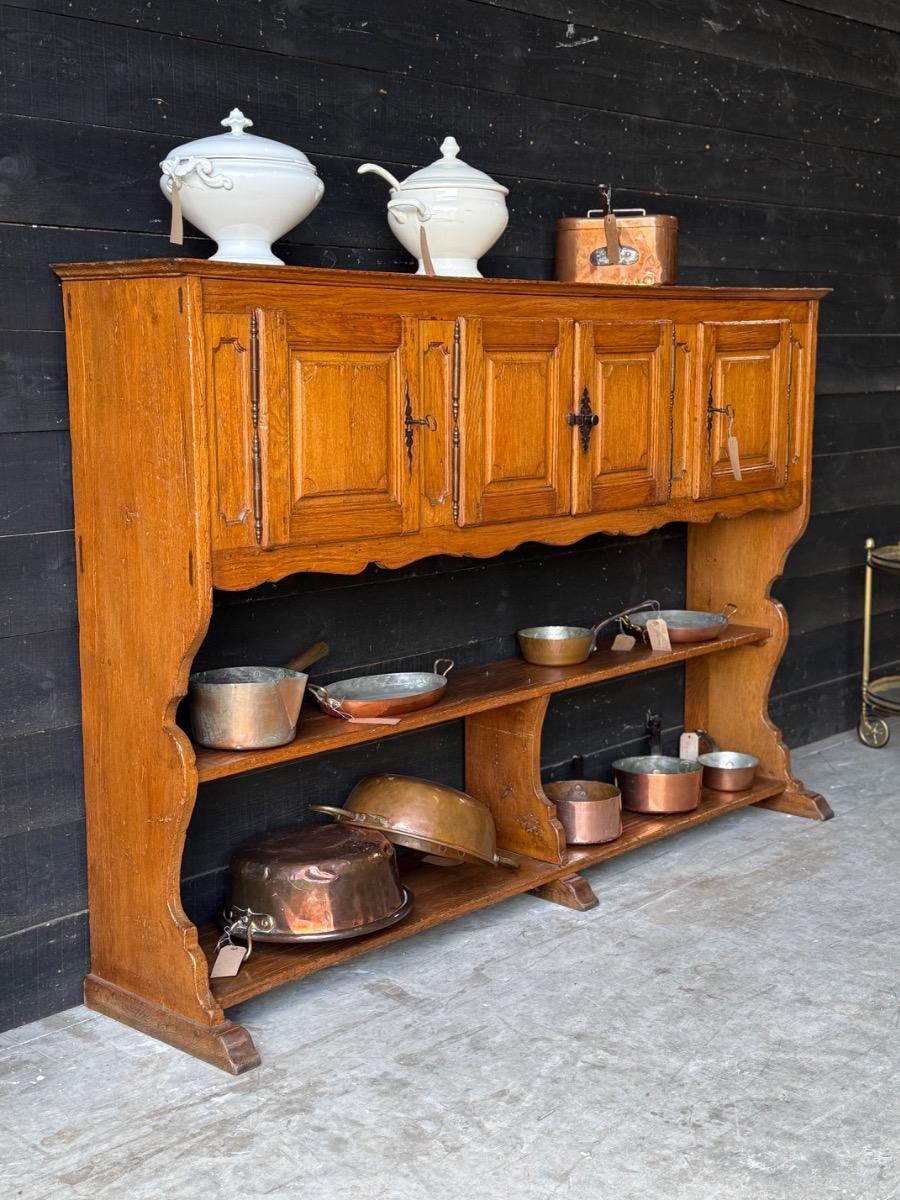 French rustique kitchen cabinet in oak