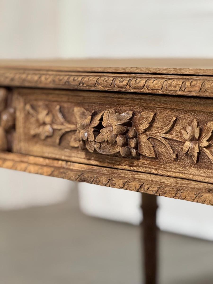 Good carved desk 