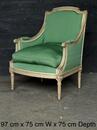 Grande bergère de syle Louis XVI