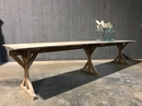 Grande table  style Industrielle en Pin, France 1930