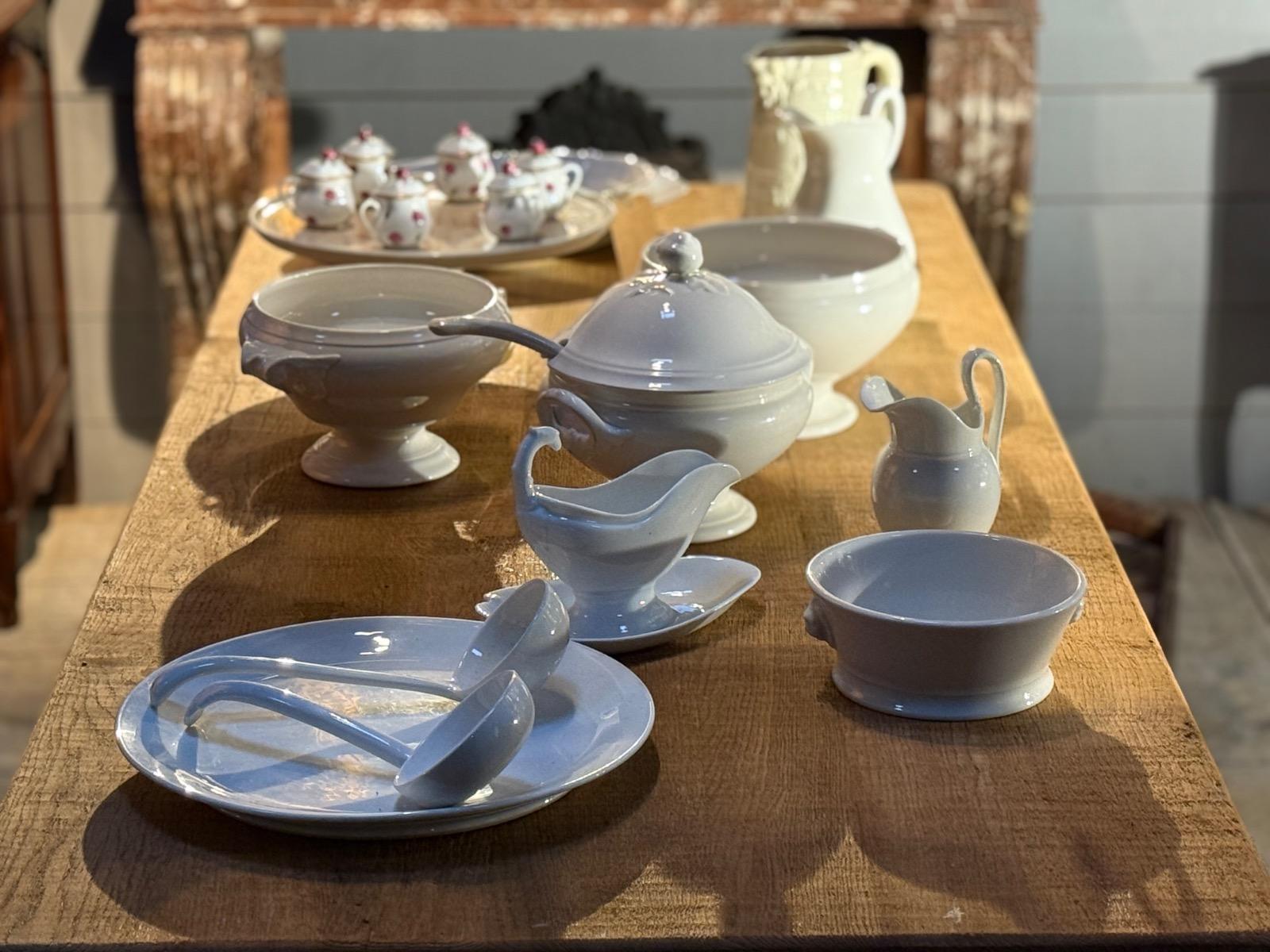 Kitchen ironstone dishes 