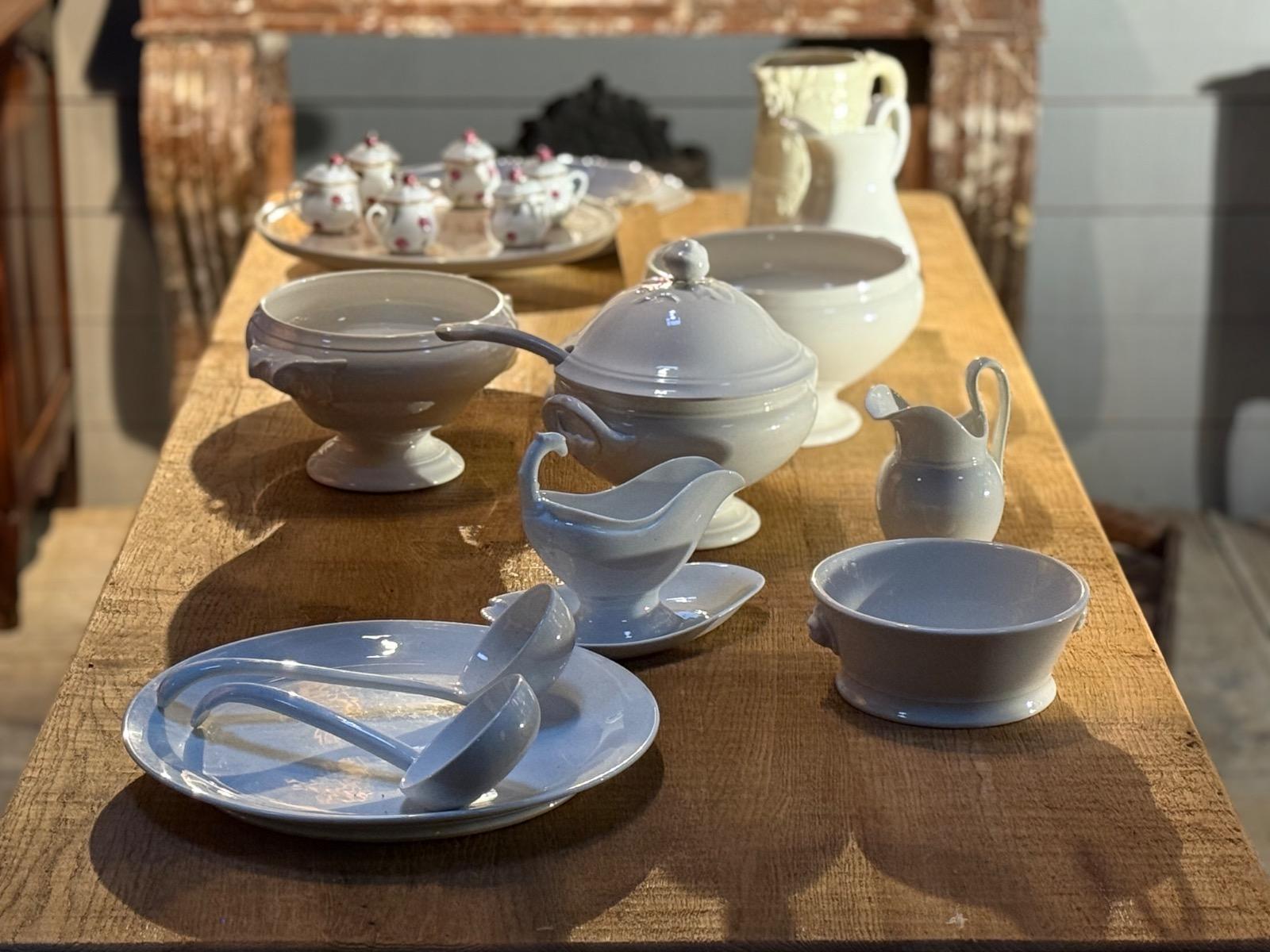 Kitchen ironstone dishes 