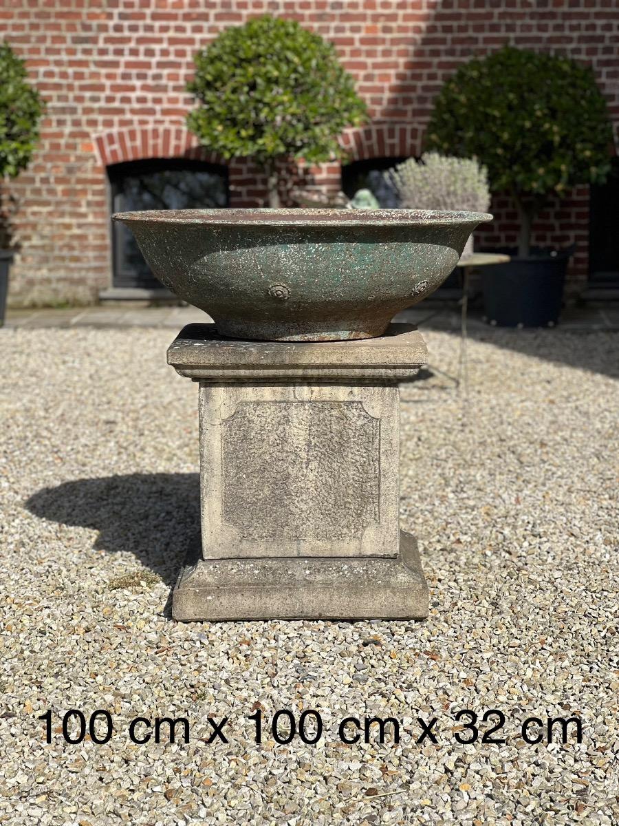 Large cast iron planter 