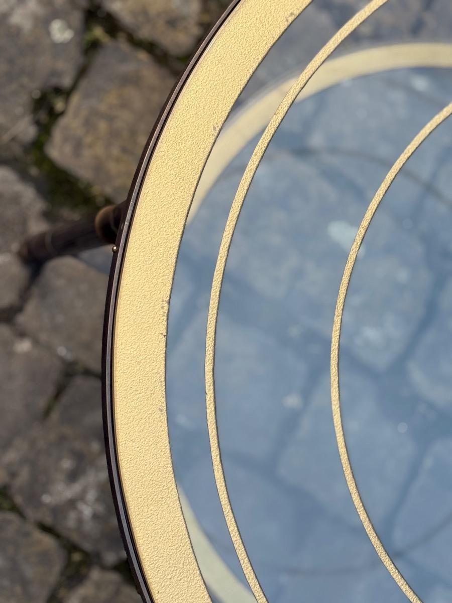 Large round two tiers coffee table 