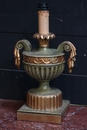  Louis 16 Painted and Gilt wood carved Lampadaire 1950