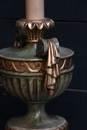  Louis 16 Painted and Gilt wood carved Lampadaire 1950