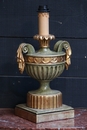  Louis 16 Painted and Gilt wood carved Lampadaire 1950