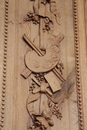 Panneau sculpté style Louis 16 en Chene, France 19 ème