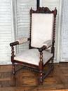 Ancien Fauteuil  style Louis xiii en Palissandre , France  19ème siècle