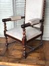 Ancien Fauteuil  style Louis xiii en Palissandre , France  19ème siècle