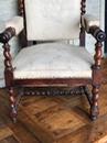 Ancien Fauteuil  style Louis xiii en Palissandre , France  19ème siècle