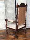 Ancien Fauteuil  style Louis xiii en Palissandre , France  19ème siècle