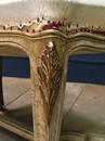 style Louis XV painted foot stool