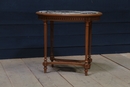 Louis XVI Oval table with marble top