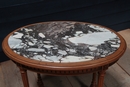Louis XVI style Oval table with marble top 1900