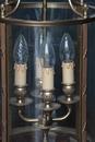 Louis XVI style Round glass and brass lantern 20 th century