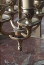 Louis XVI style Round glass and brass lantern 20 th century