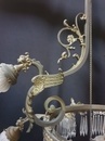 Lustre belle époque en bronze