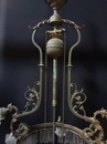 Lustre belle époque en bronze