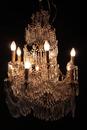 Lustre cascade en cristal