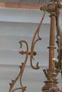 Lustre en bronze nickelé Arts and craft