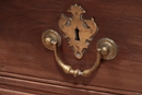 LXIV style LXIV MAHOGANY CHEST OF DRAWERS CALLED COMMODE DE PORT in Mahogany, France 18 Th Century