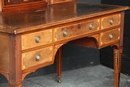 Mahogany and marquetery english desk