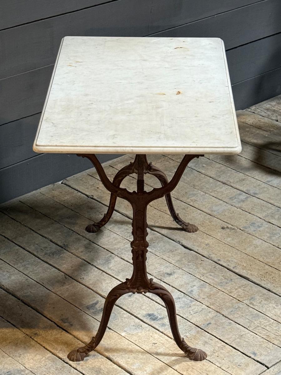 Marble top bistro table 