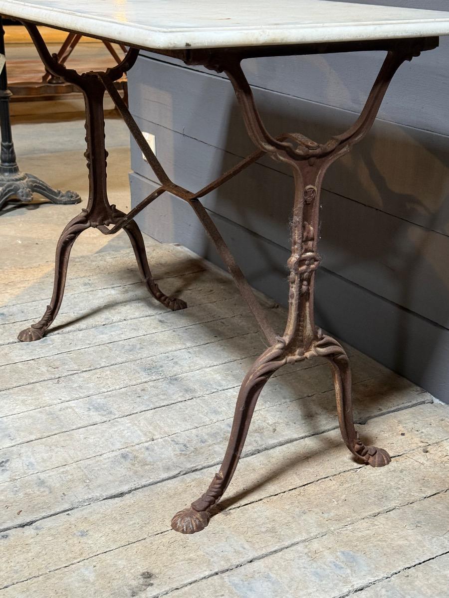 Marble top bistro table 