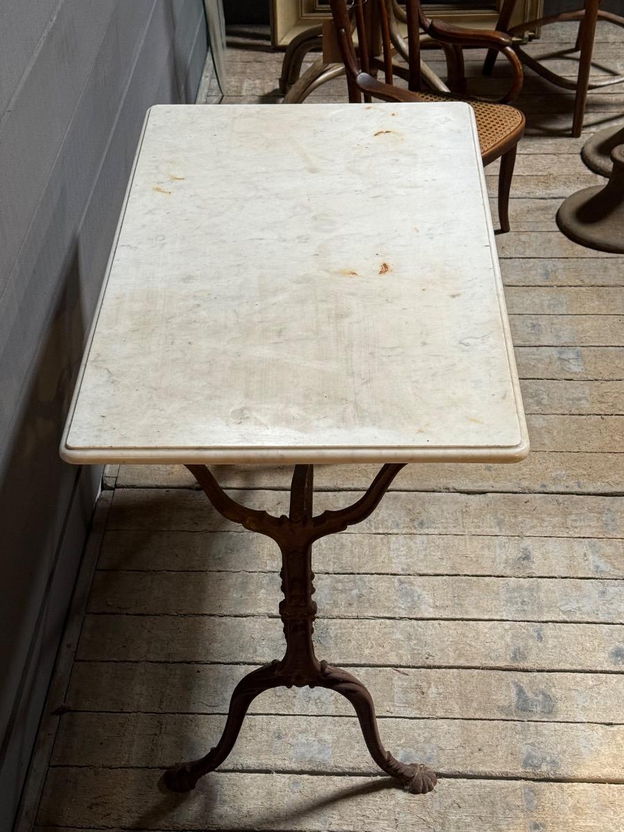 Marble top bistro table 