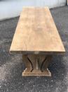 Grande table en chêne délavé  style Monastère  en Chêne , France