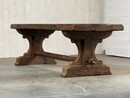 Oak rustic trestle table 
