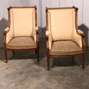 style Pair oak LXVI Winged bergères, France