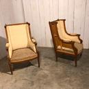 style Pair oak LXVI Winged bergères, France