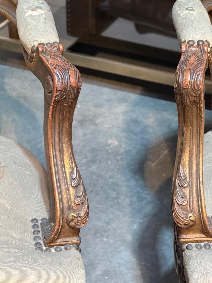 Pair of aubusson armchairs 