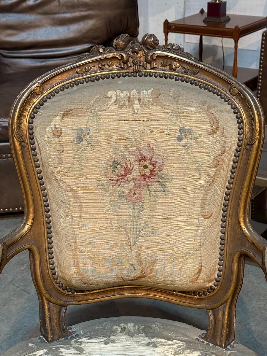 Pair of aubusson armchairs 