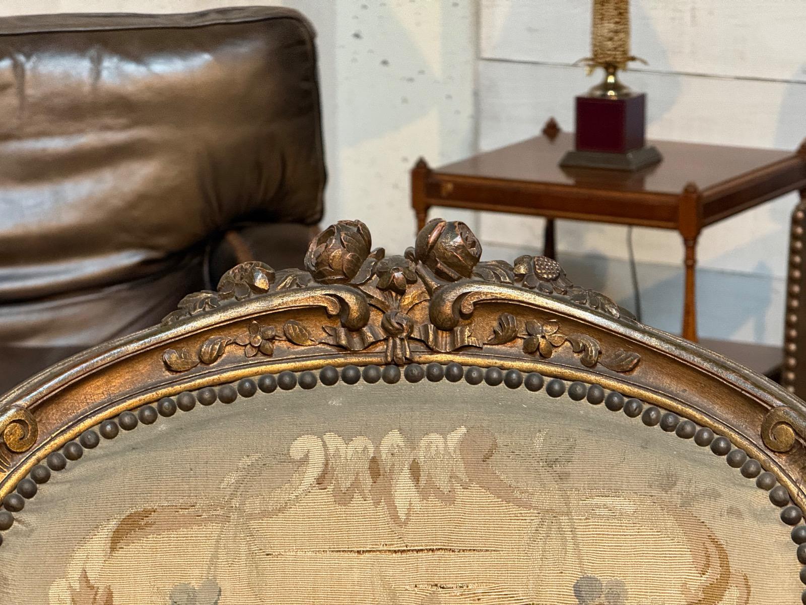 Pair of aubusson armchairs 